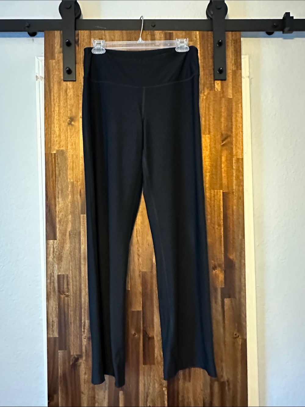 Spalding Black Wide-Leg Pull-On Pants